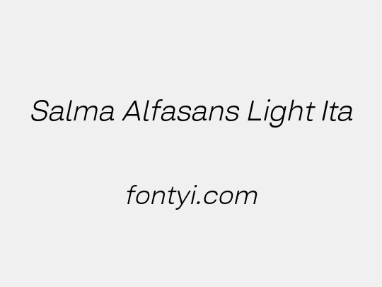 Salma Alfasans Light Ita