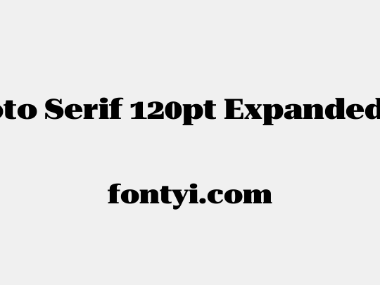 Roboto Serif 120pt Expanded Black