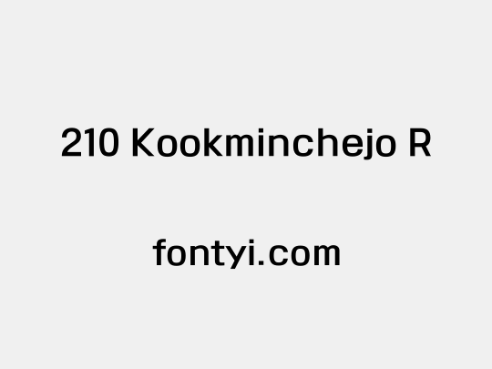 210 Kookminchejo R