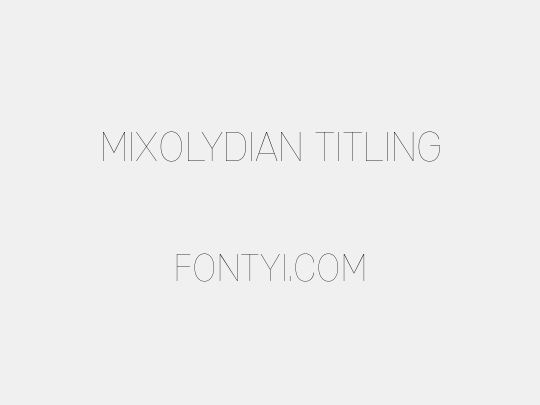 Mixolydian Titling