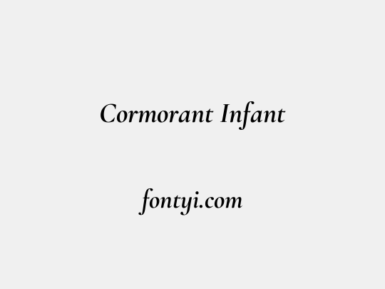Cormorant Infant