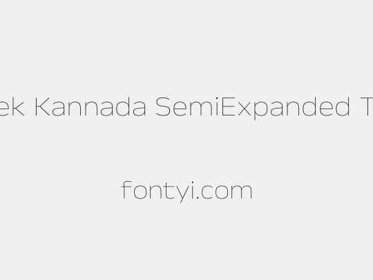 Anek Kannada SemiExpanded Thin