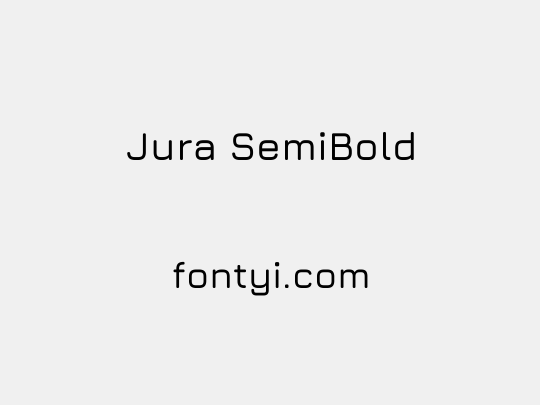 Jura SemiBold