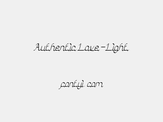 Authentic Love-Light