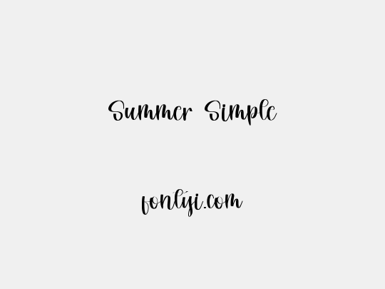 Summer Simple