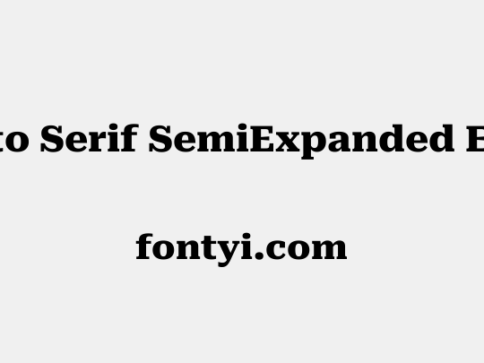 Roboto Serif SemiExpanded ExtraBold