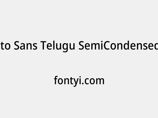 Noto Sans Telugu SemiCondensed Medium