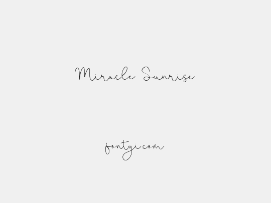 Miracle Sunrise