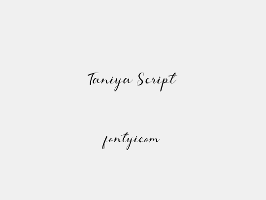 Taniya Script