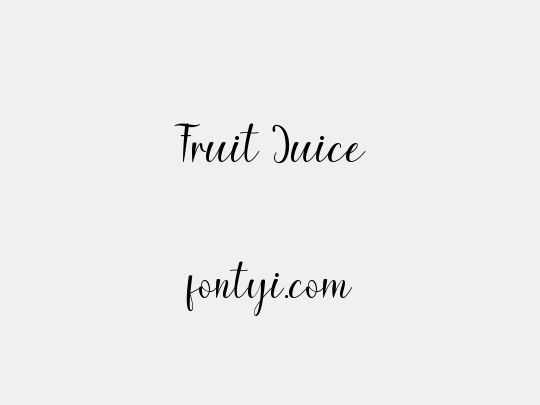 Fruit Juice