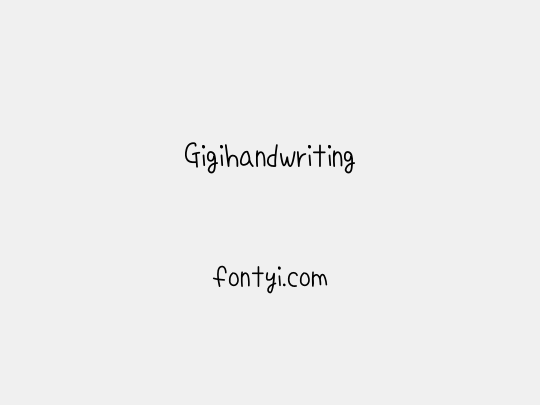 Gigihandwriting