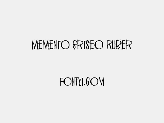 Memento Griseo Ruber