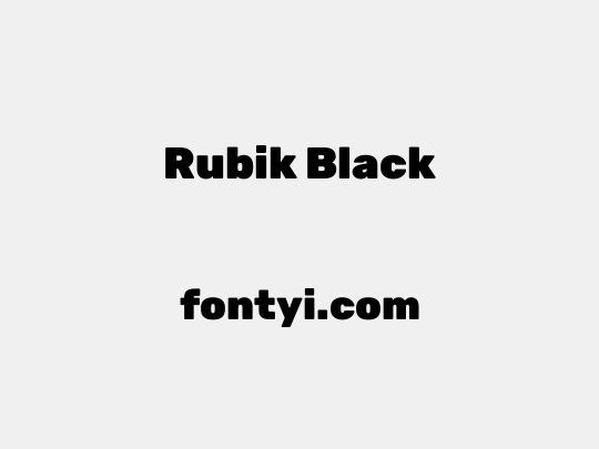 Rubik Black