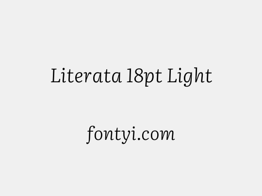 Literata 18pt Light