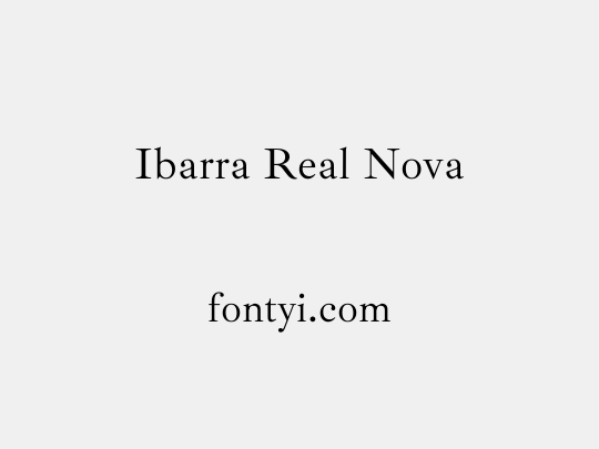 Ibarra Real Nova