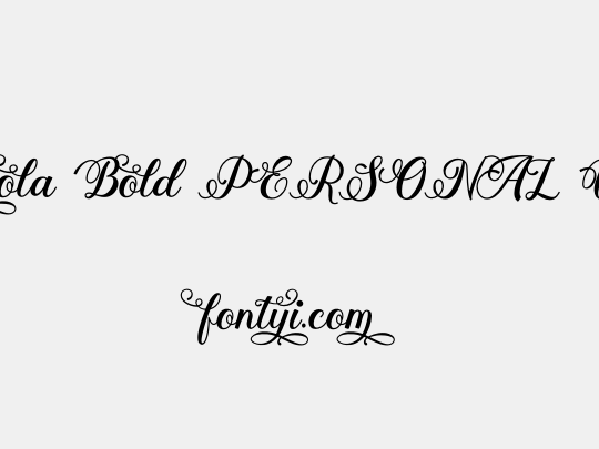 Stayola Bold PERSONAL USE