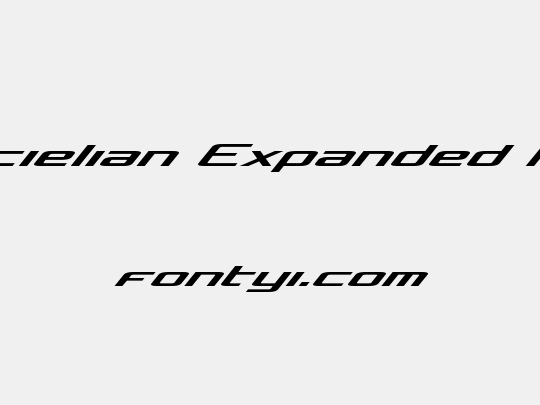 Concielian Expanded Italic