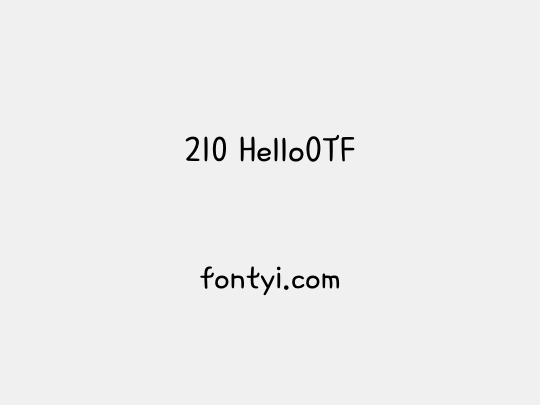 210 HelloOTF