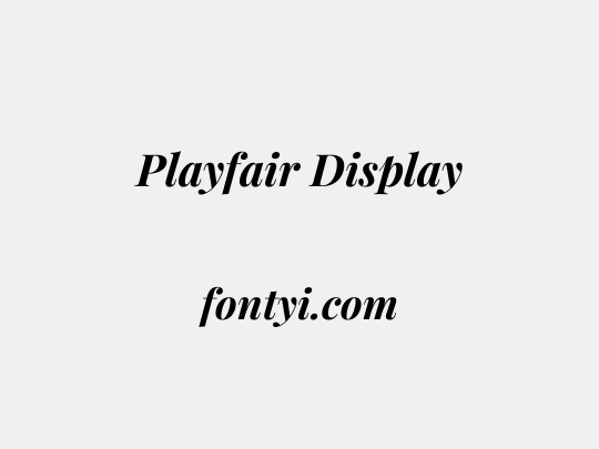 Playfair Display