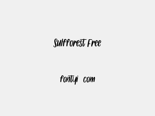 Sulfforest Free