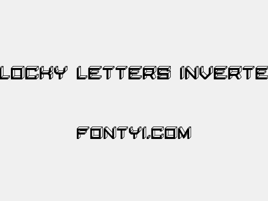 Blocky Letters Inverted