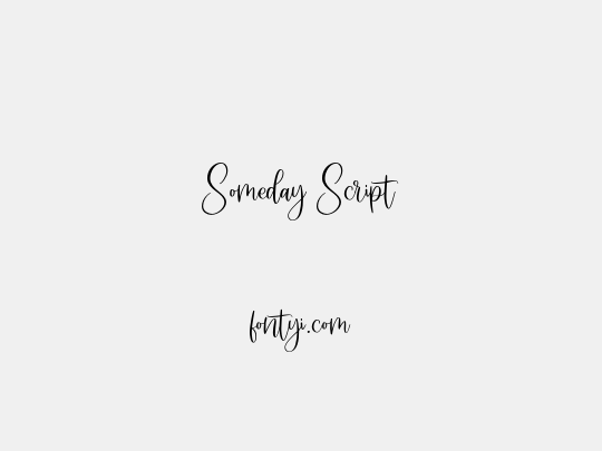 Someday Script