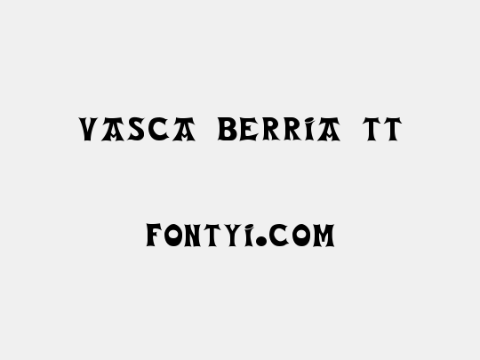 Vasca Berria TT