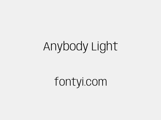 Anybody Light