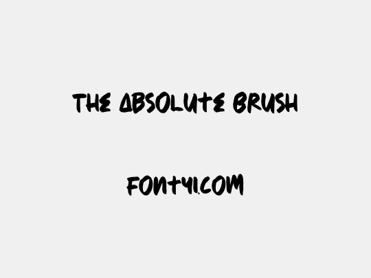 The Absolute Brush