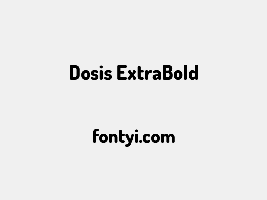 Dosis ExtraBold