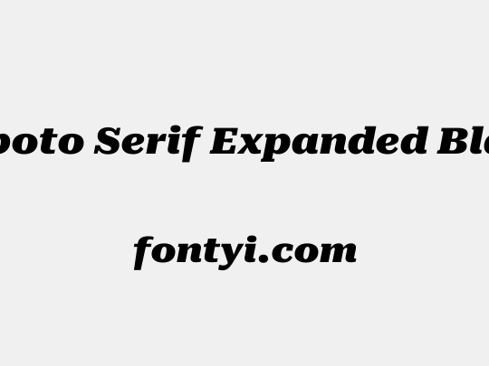 Roboto Serif Expanded Black