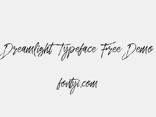 Dreamlight Typeface Free Demo