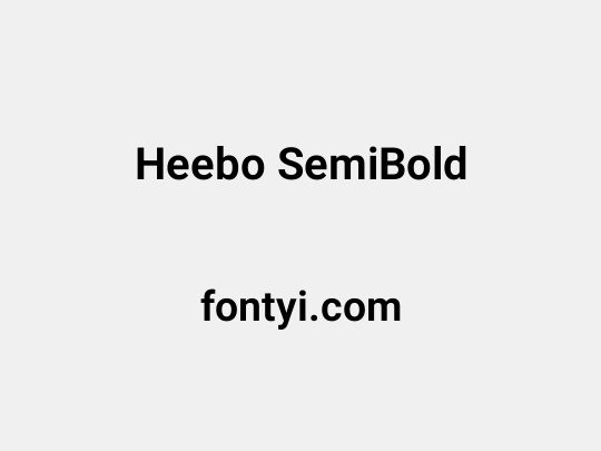 Heebo SemiBold