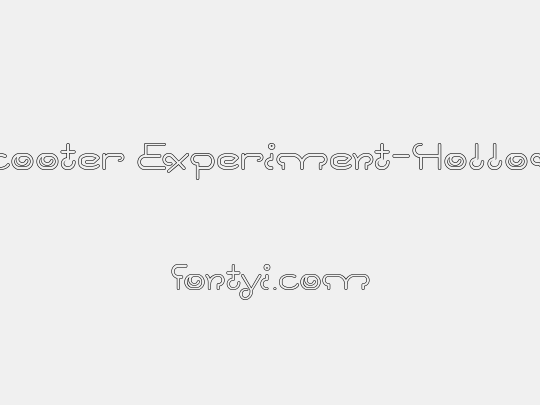 Scooter Experiment-Hollow