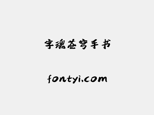 字魂苍穹手书