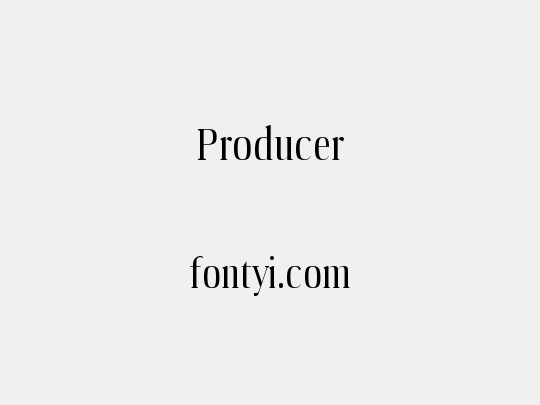 Producer