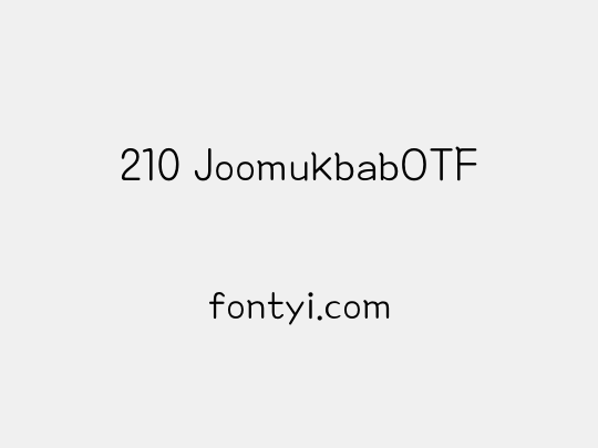 210 JoomukbabOTF