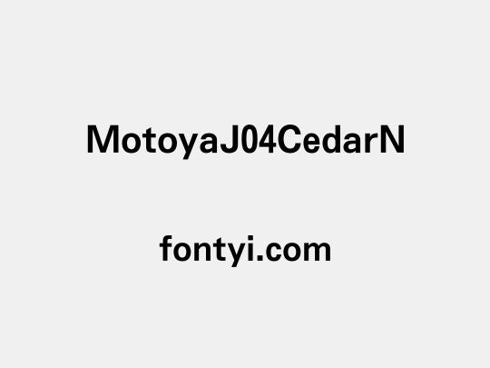 MotoyaJ04CedarN