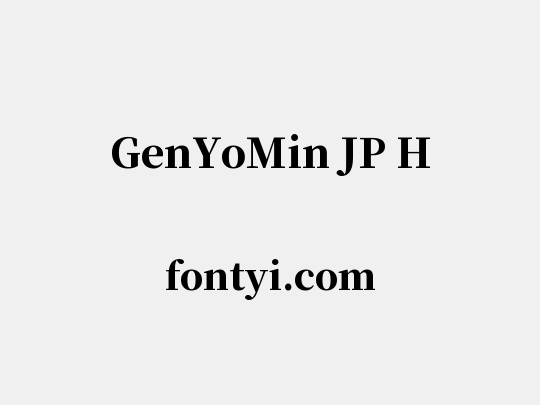 GenYoMin JP H