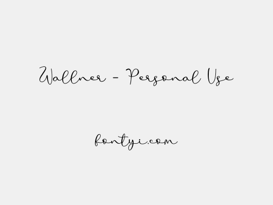 Wallner - Personal Use