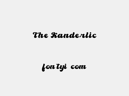 The Kanderlic