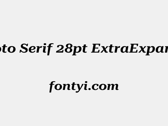 Roboto Serif 28pt ExtraExpanded SemiBold