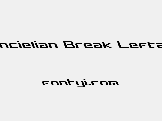 Concielian Break Leftalic