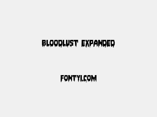 Bloodlust Expanded