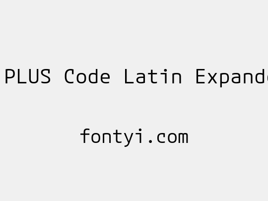 M PLUS Code Latin Expanded