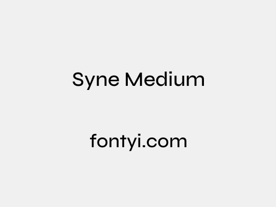 Syne Medium