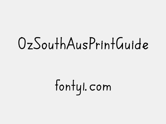 OzSouthAusPrintGuide