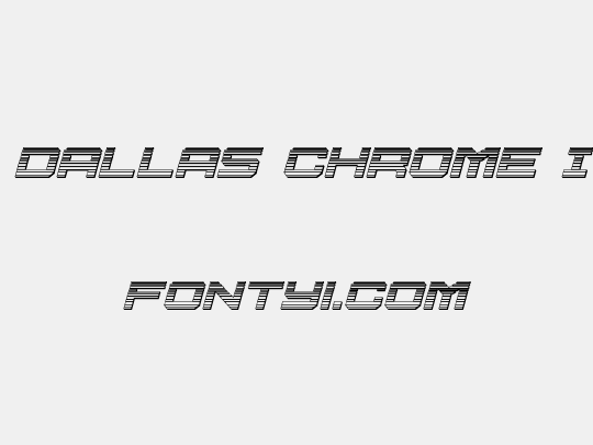 U.S.S. Dallas Chrome Italic