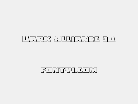 Dark Alliance 3D