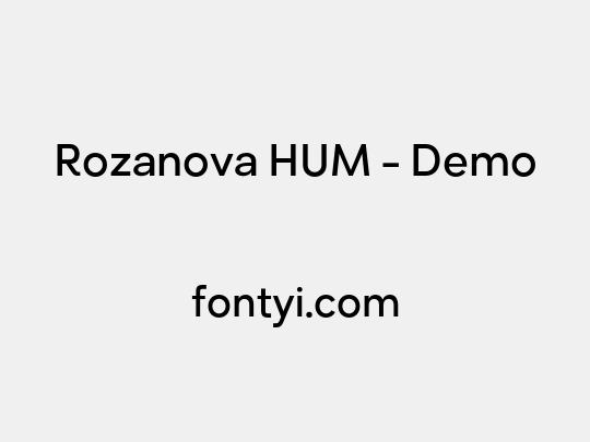 Rozanova HUM - Demo